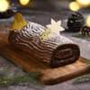 Christmas Charm Yule Log Chocolate Cake