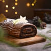 Christmas Charm Yule Log Chocolate Cake