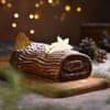 Christmas Charm Yule Log Chocolate Cake