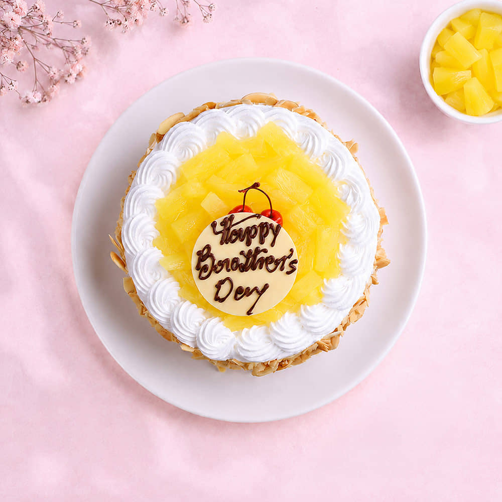 Zesty Pineapple Brothers Day Cake