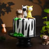 Far View of Zoo Party Cake 